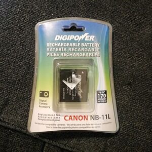 Digipower Digital Camera Rechargeable Battery Canon‎ NB-11L Sealed New